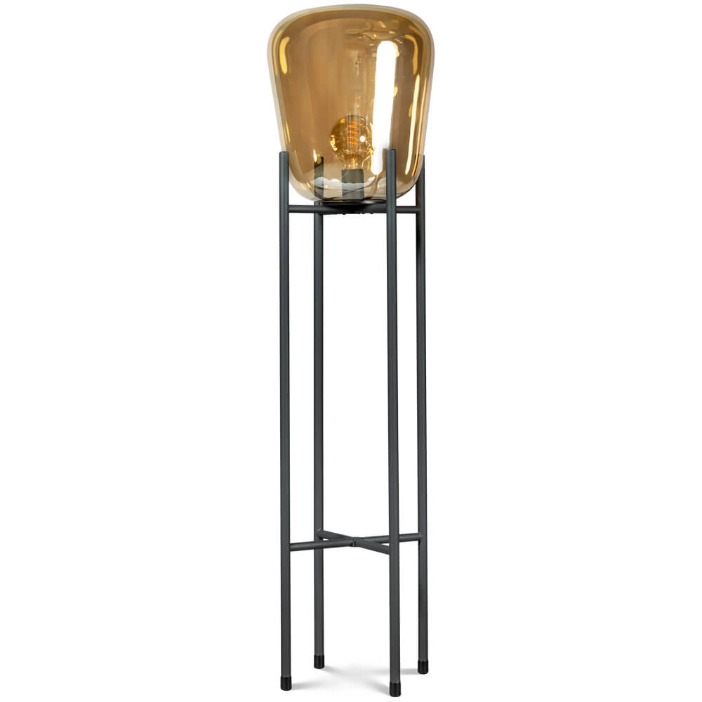 Vloerlamp Benn Gold zwart met goud