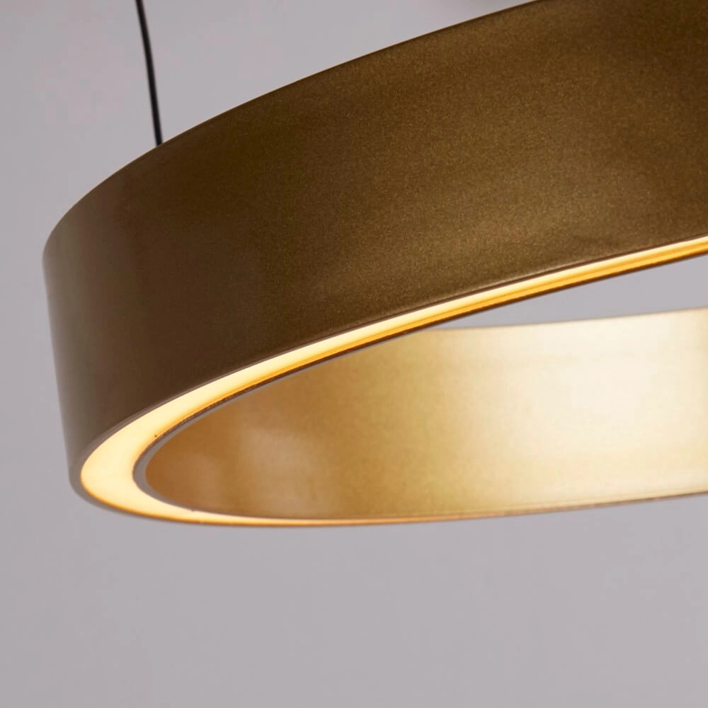 Goude hanglamp Layla rond Ø 44cm Searchlight 5053423255729