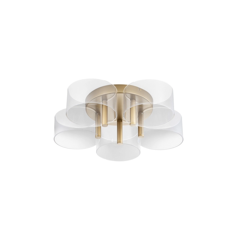 Design plafondlamp Gatlin goud Ø 56cm Lyora 5212017433503