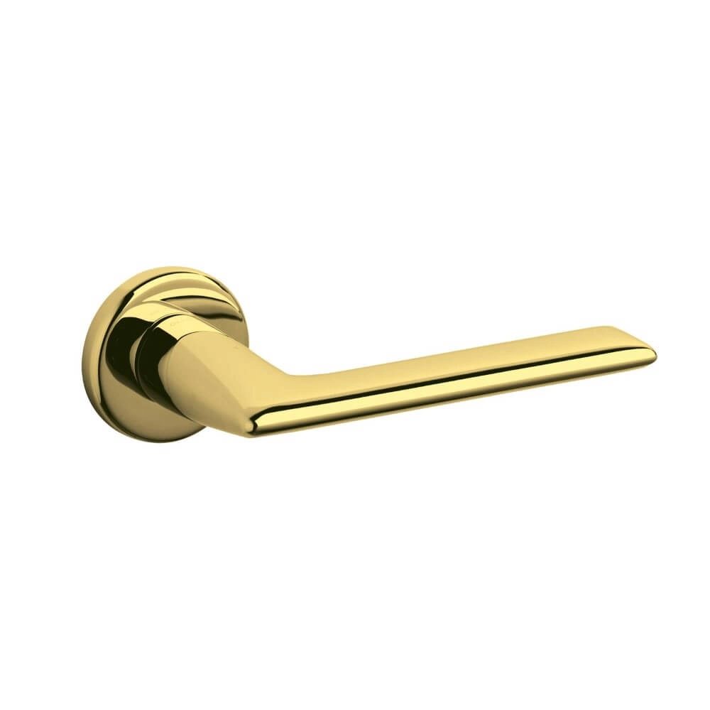 Design deurklink Tecno messing