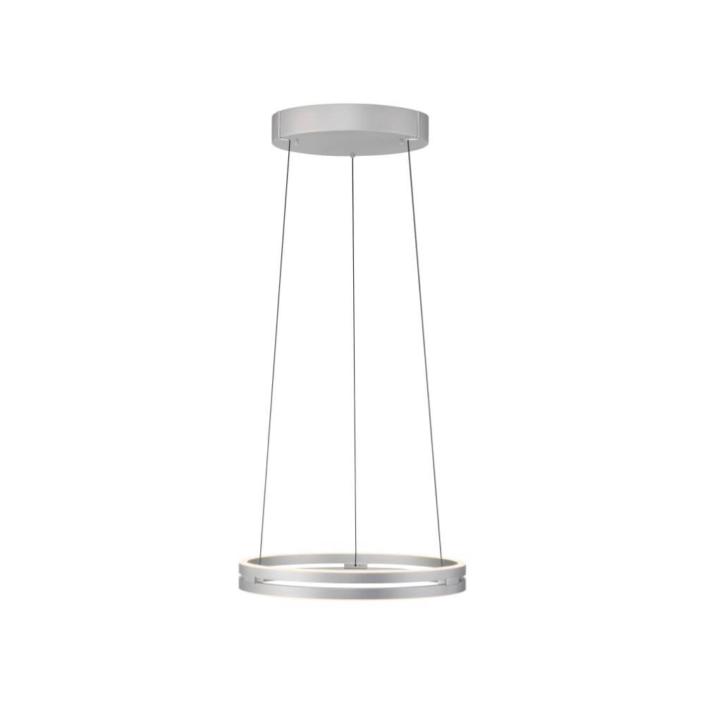 Strakke hanglamp Pure E-Loop aluminium