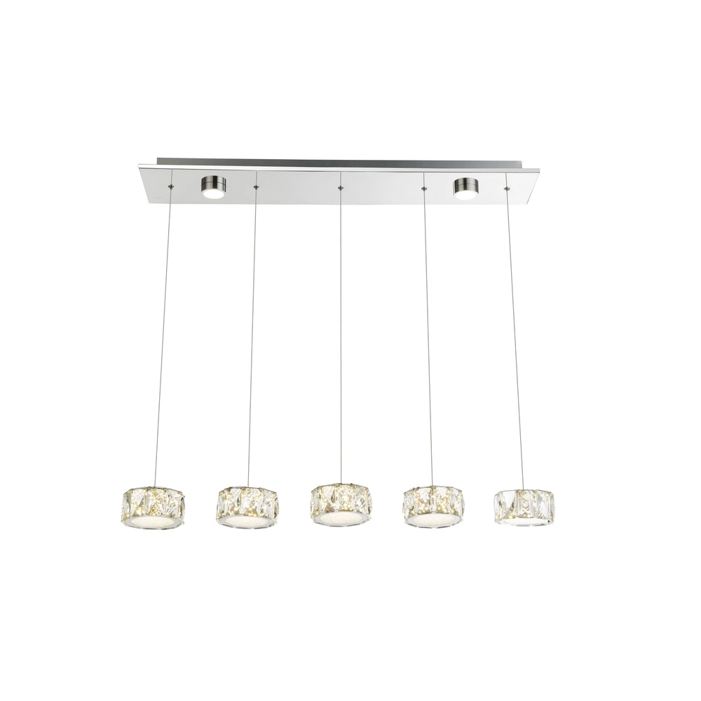 4-lichts hanglamp Amur chroom Globo 9007371342068