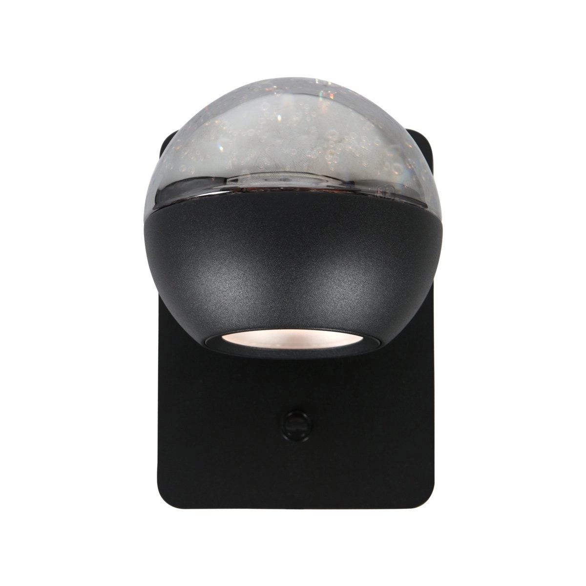 Led wandlamp Belluno zwart met glas - dimbaar Steinhauer 8712746183948