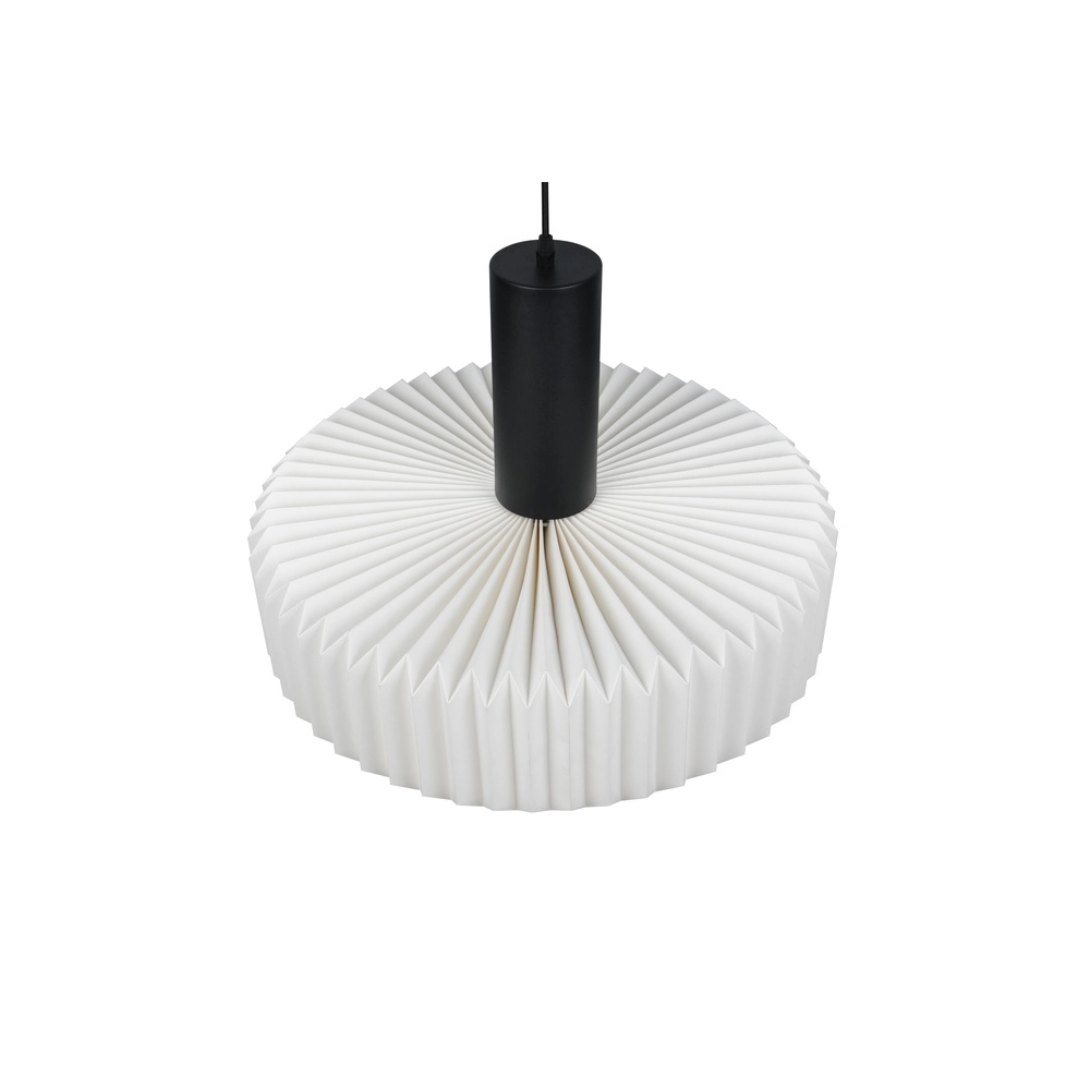 Moderne hanglamp Lamora zwart met wit Trio 4017807702323