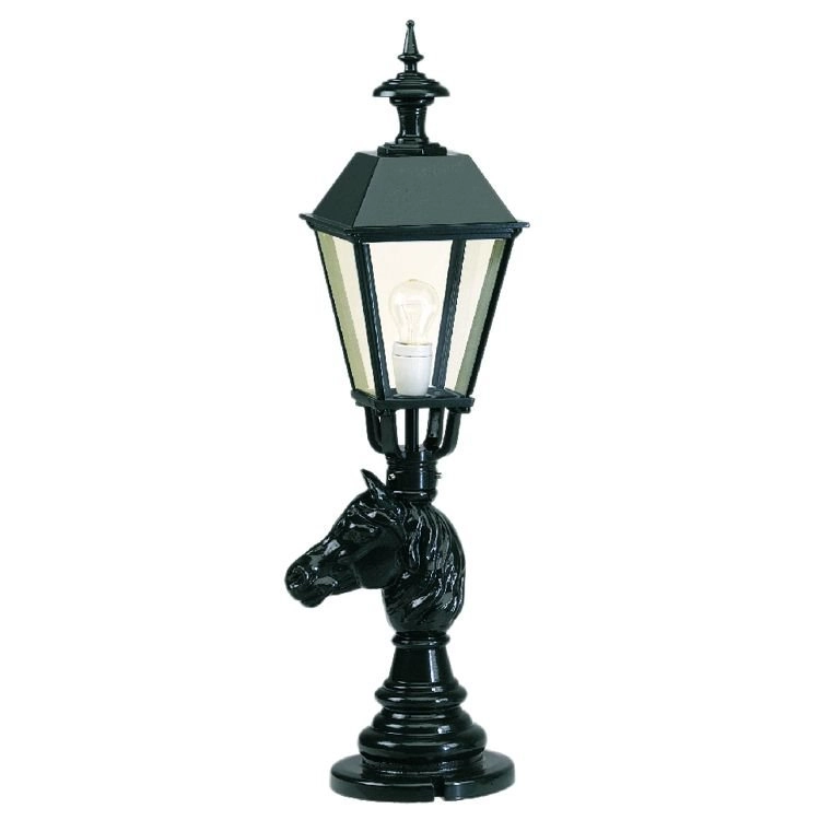Staande tuinlamp Californie Paard - zwart