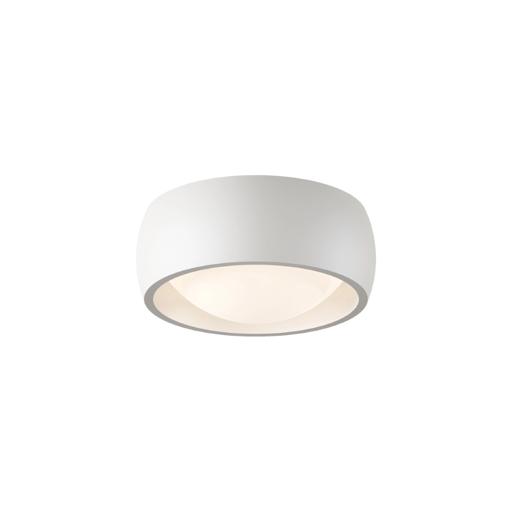 Strakke plafondlamp Montana Ø15cm - Wit Artdelight 8720701103924