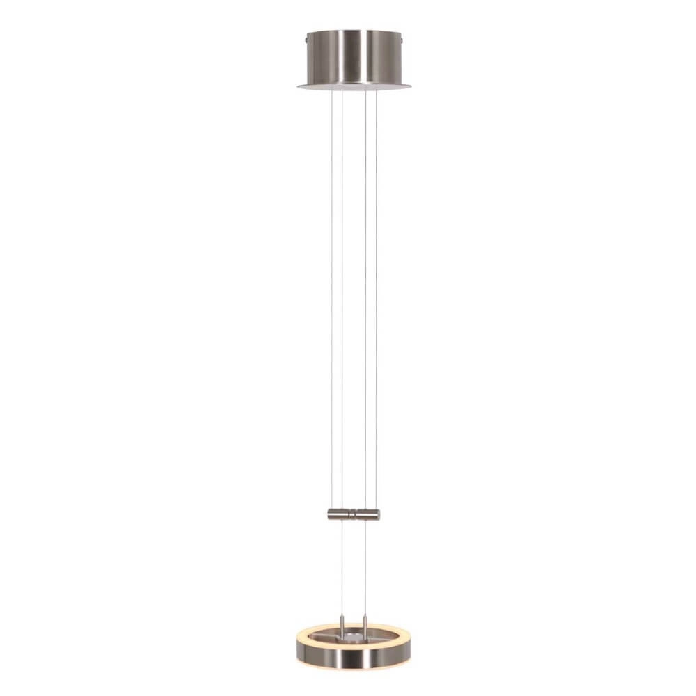 Strakke led hanglamp Piola RVS