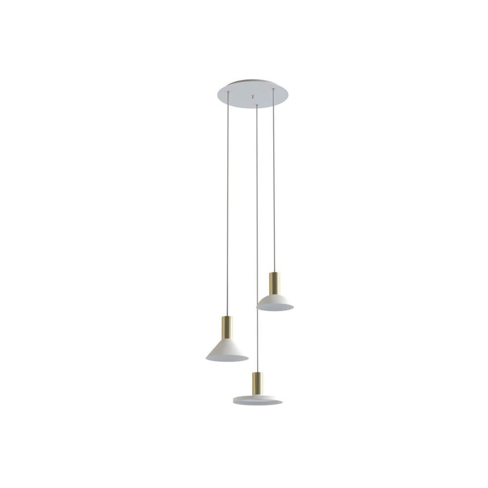 3-lichts vide hanglamp Hermanos