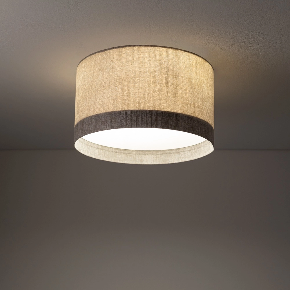 Plafondlamp Cedro zand bruin Ø 35cm Lyora 5903139116701