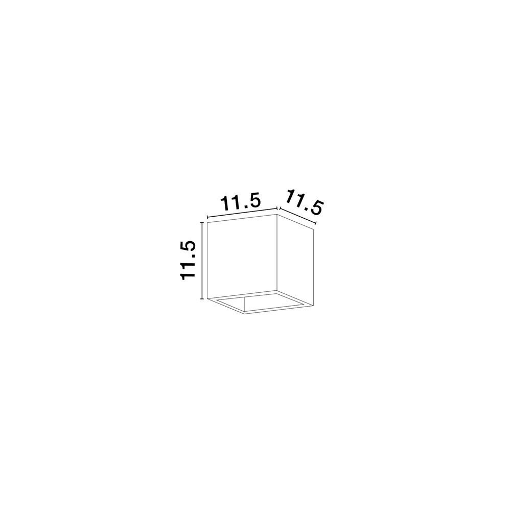 Vierkante wandlamp Sensia wit 11,5cm Lyora 5212017479303