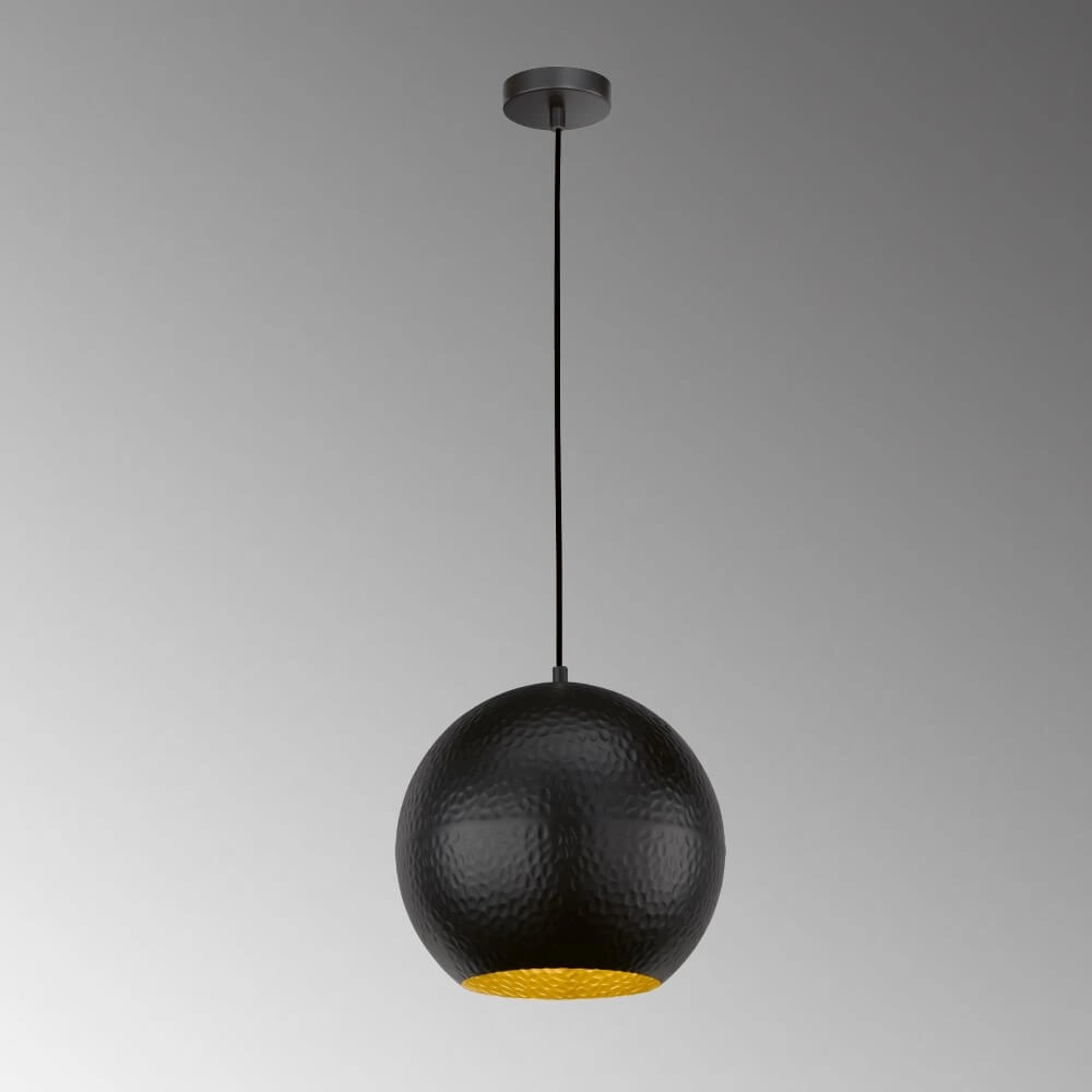Bol hanglamp Mylon Ø 30cm zwart Fischer & Honsel 4003694607636
