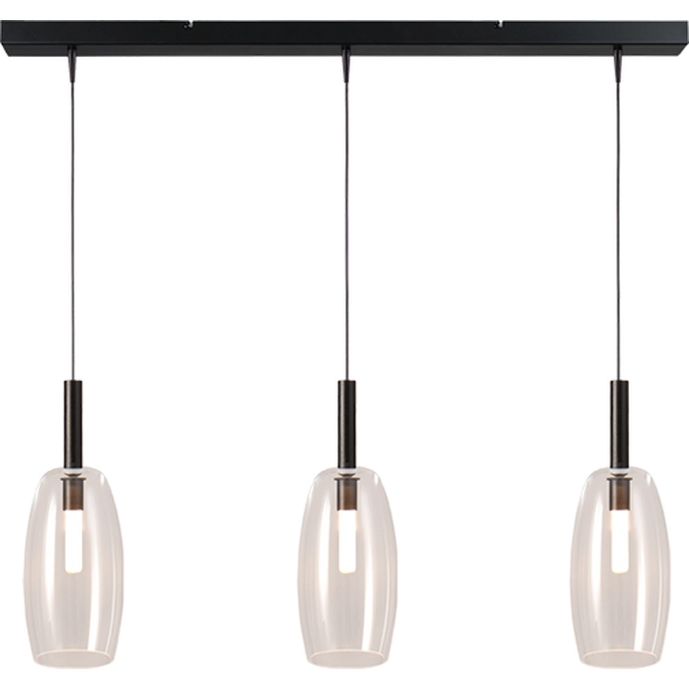 3L hanglamp Ø 11,5cm Lido Olive met helder glas