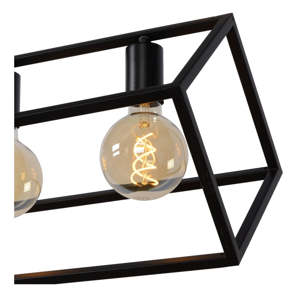 Moderne hanglamp Fabian 6-lichts zwart Lucide 5411212010810
