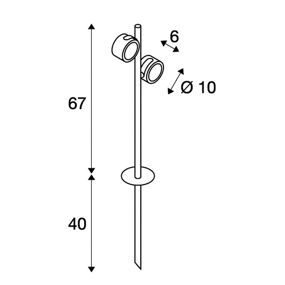 Tuinspot Sitra 260 SL Spike SLV 4024163134460
