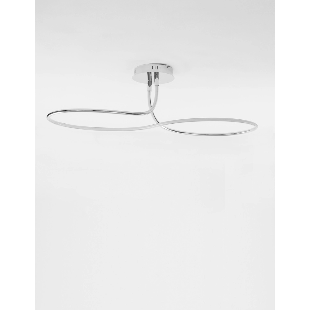 Plafondlamp Fungo krul chroom Lyora 5212017419873