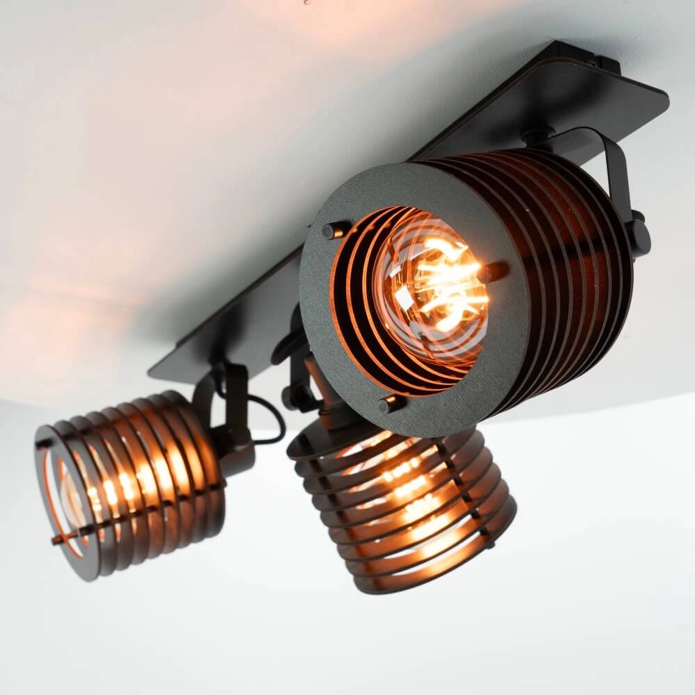 Industriële plafondspot Segovia 3-lichts Eglo 9008606267163