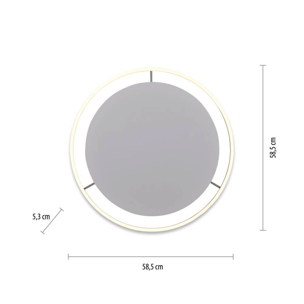 Plafondlamp Ritus aluminium Ø 58,5cm Just Light 4043689983475