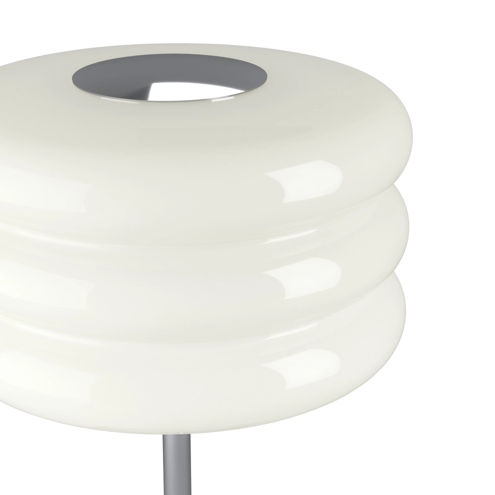 Design tafellamp Tortora chroom met wit Ø 20cm Eglo 9008606405596