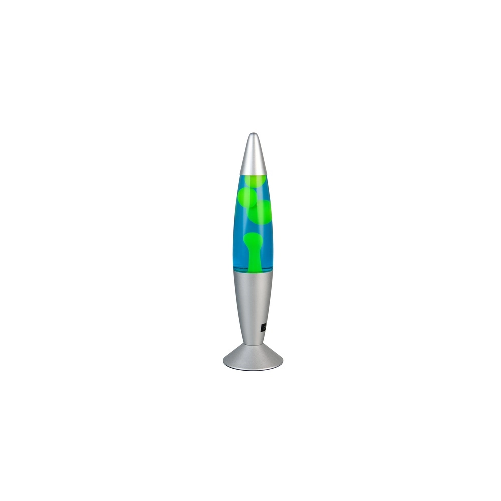 Lavalamp Vesuv zilver met groen Trio 4017807668407