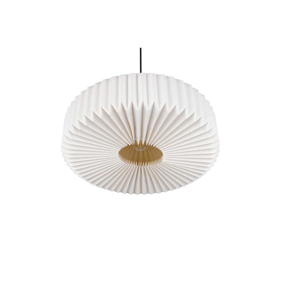 Moderne hanglamp Lamora zwart met wit Trio 4017807702323