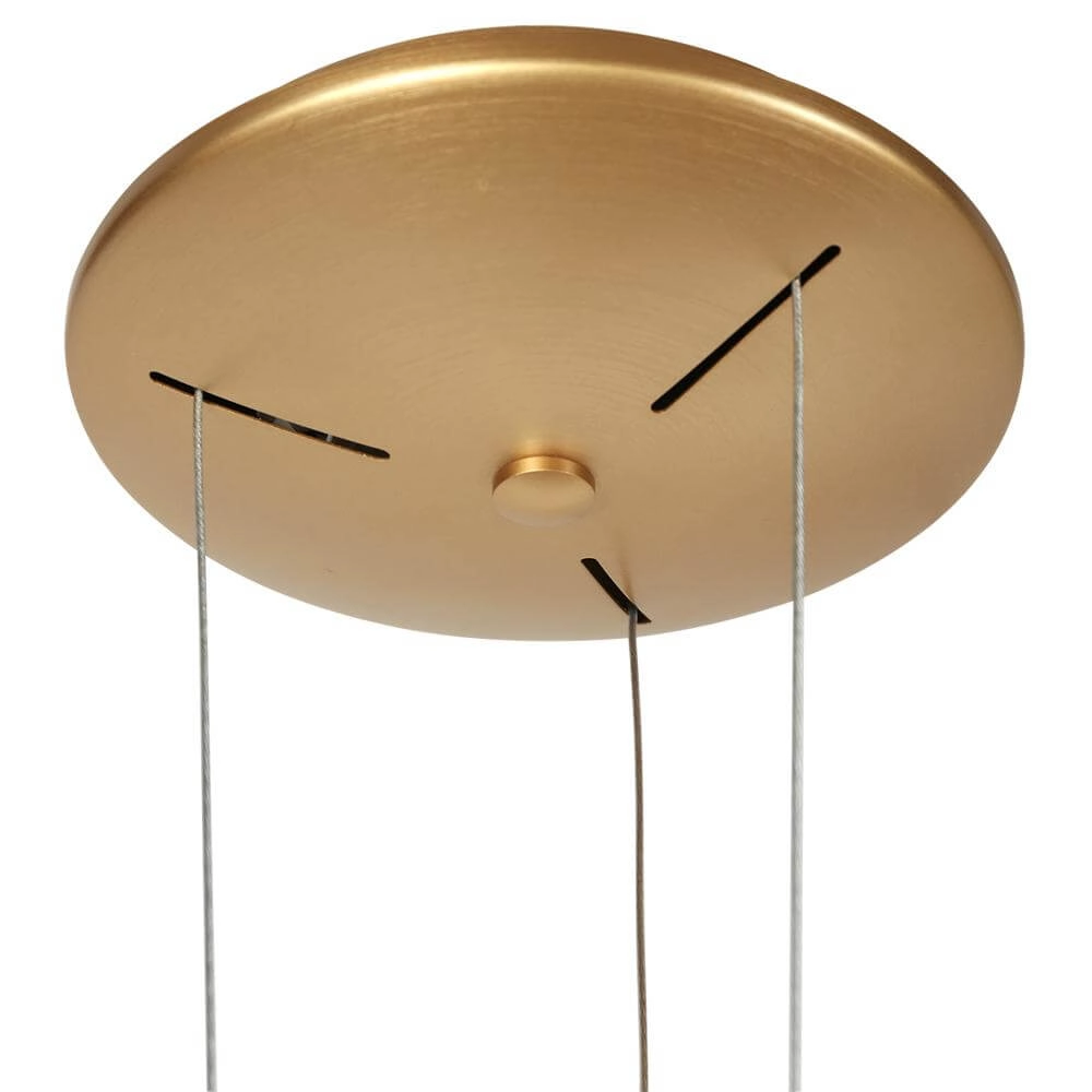 Strakke hanglamp Ringlux goud Ø 60cm Steinhauer 8712746171969