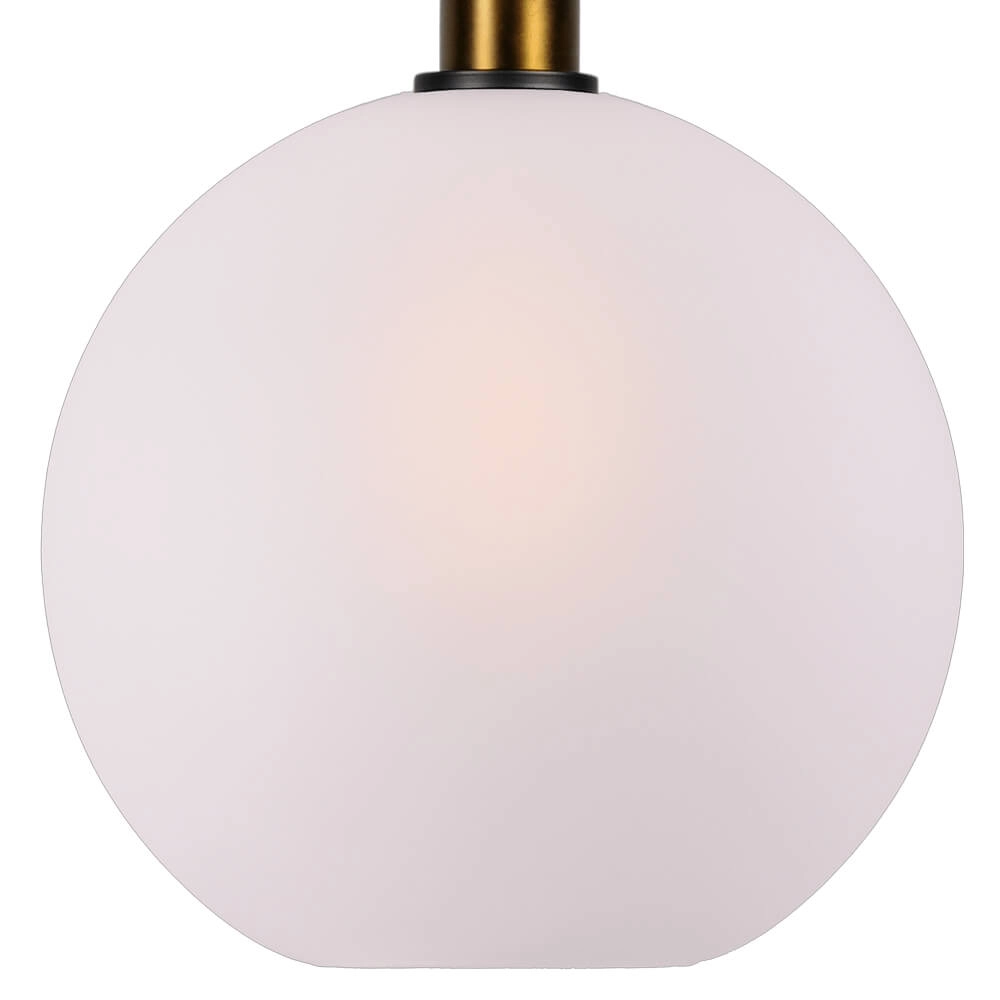 Hanglamp Ø 30cm Bella 2 Antiek messing met mat wit glas Masterlight 8718121334141