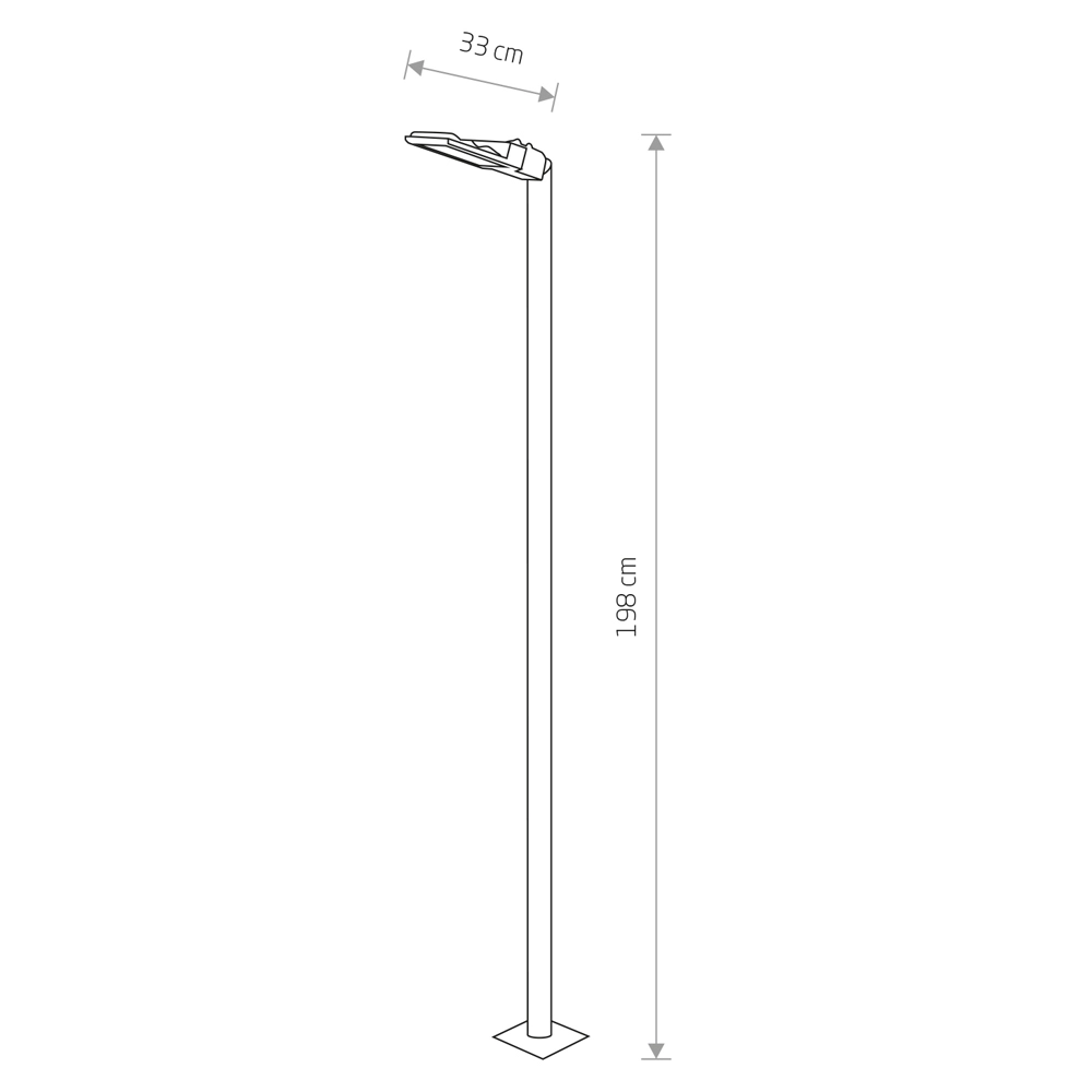 Padverlichting Pathway Led M zwart Lyora 5903139925297