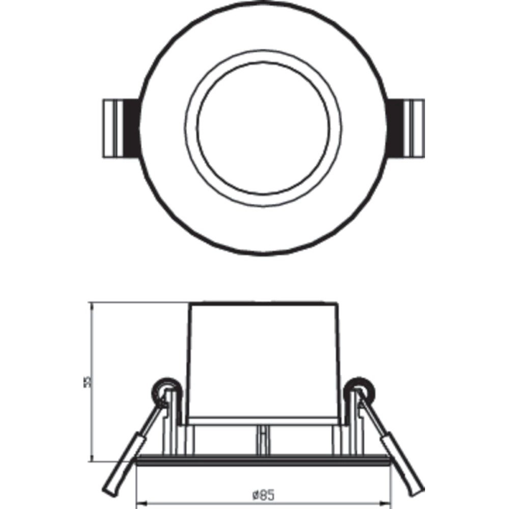 Witte led inbouwspot Dive set van 3 Philips 8718699755928