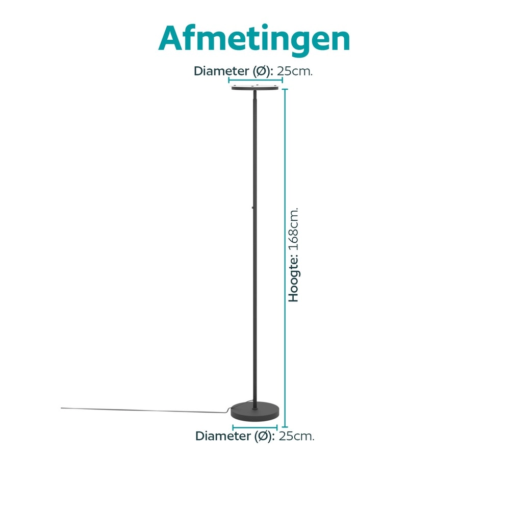 Design vloerlamp Piagnolo zwart Eglo 9008606399390