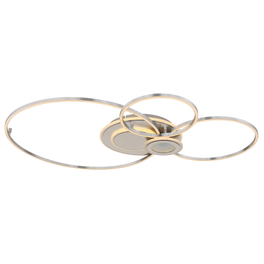 Zilvergrijze plafondlamp Beltran design Globo 9007371583690