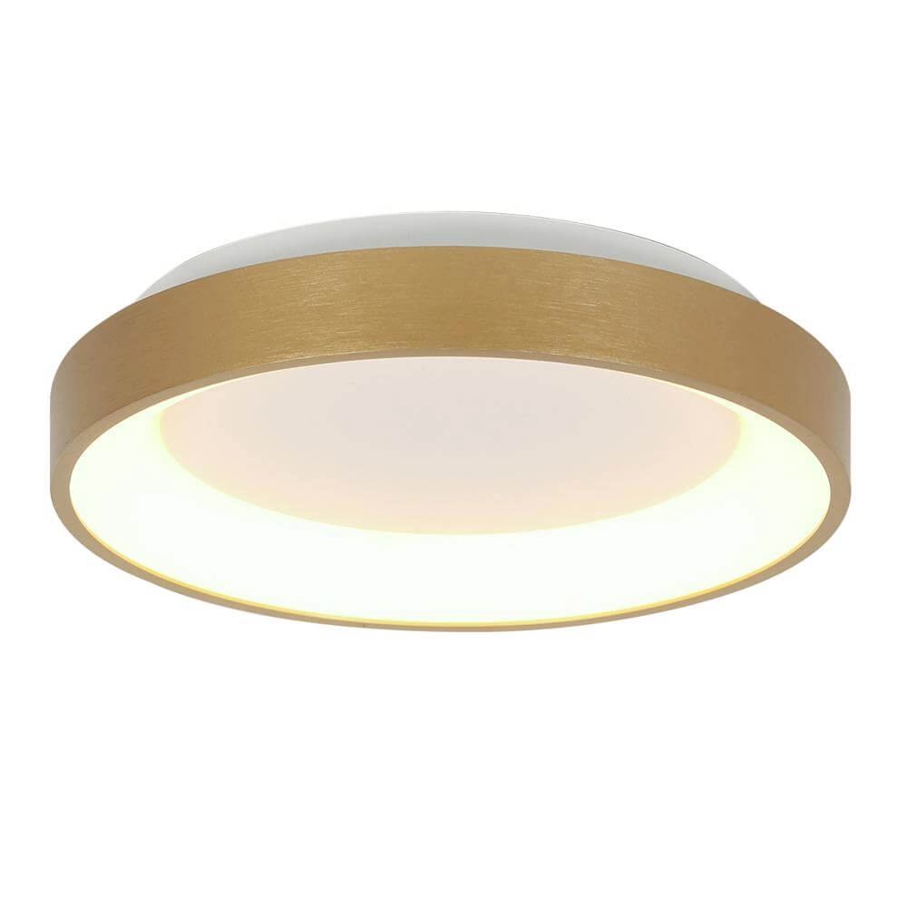 Plafondlamp Ringlede design goud Ø 38cm