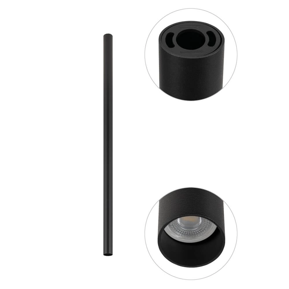 Lange opbouwspot Fourty L 90cm - zwart Lyora 5903139108232
