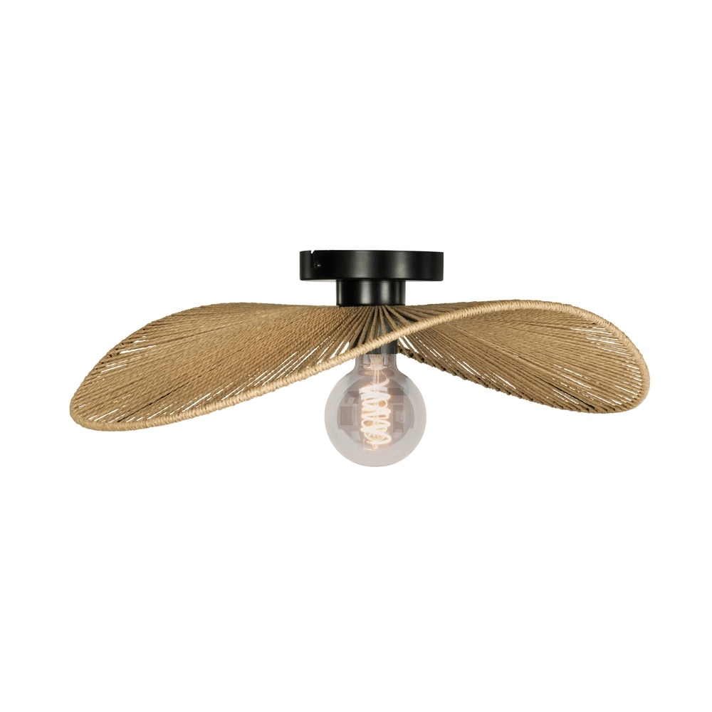 Rotan plafondlamp Siruela slaapkamer - 56cm