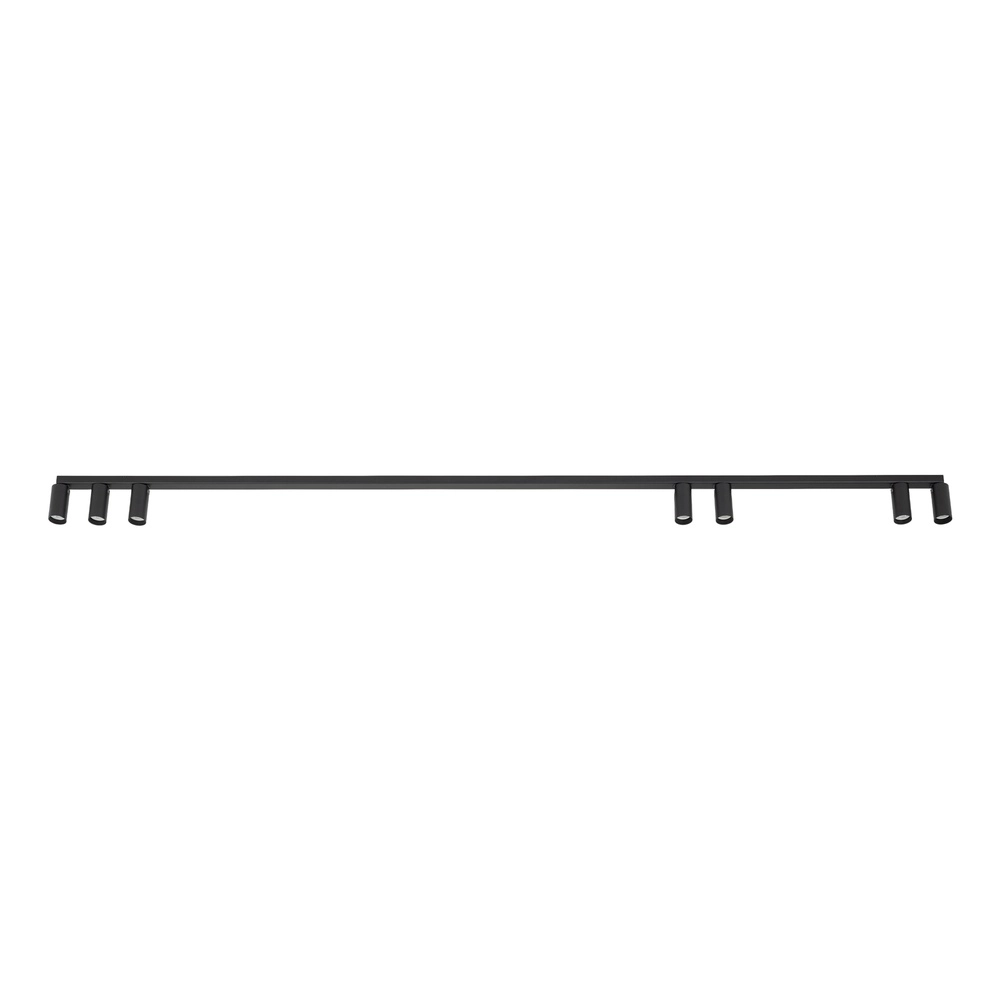 Opbouwspot 7x GU10 Fourty zwart