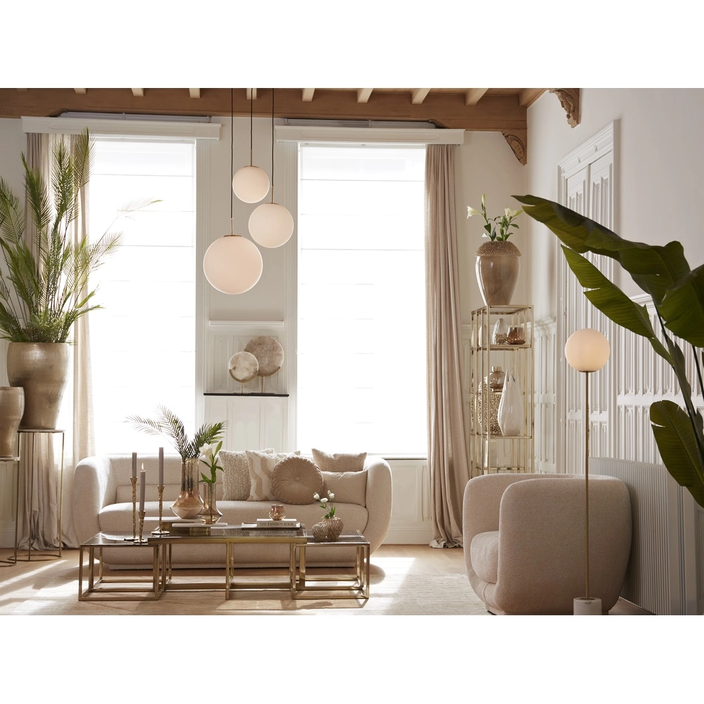 Opaal glazen hanglamp Medina Ø 25cm Light & Living 8717807650933