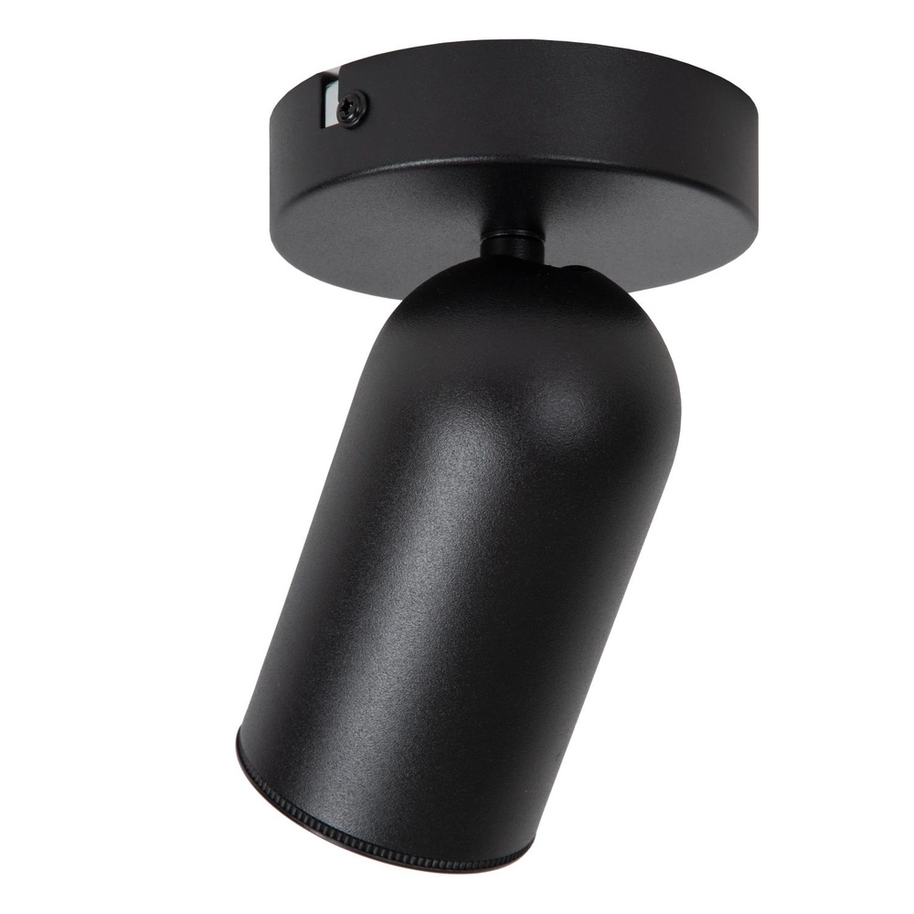 Plafondspot Punch enkel zwart Lucide 5411212134318