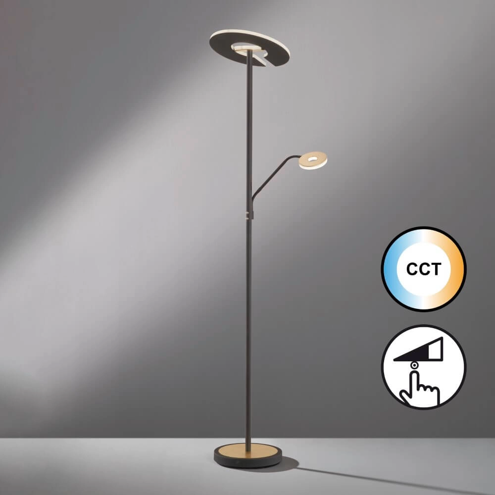 Leeslamp Dent zwart met goud Fischer & Honsel 4003694404662