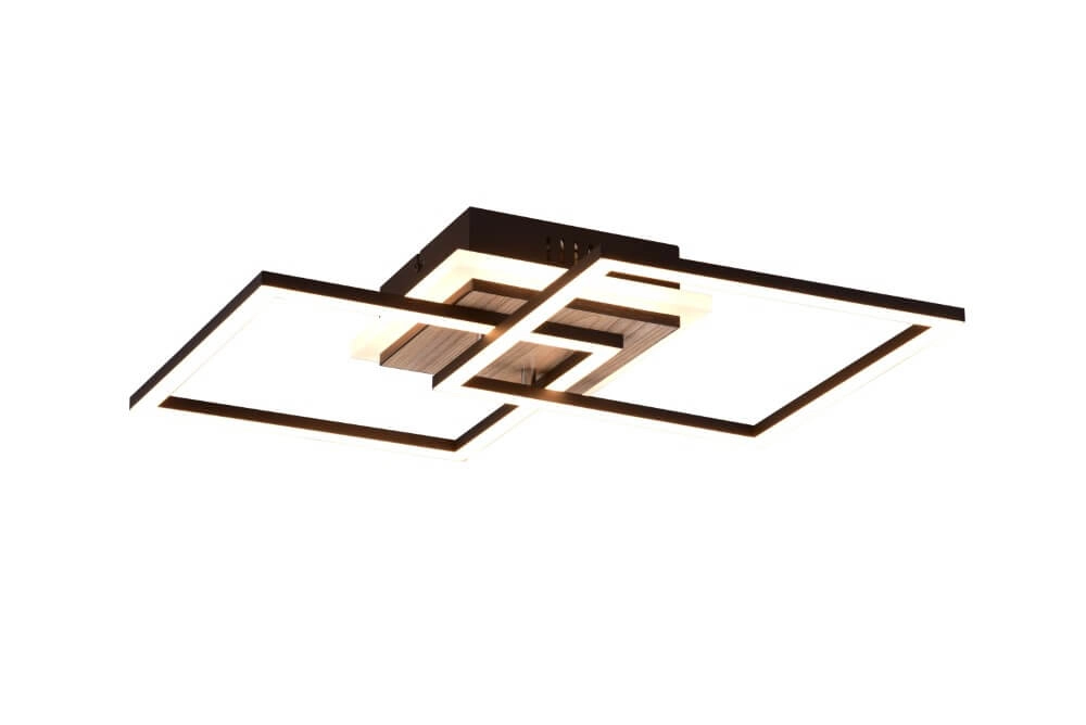 Plafondlamp Giro vierkant Trio 4017807562019
