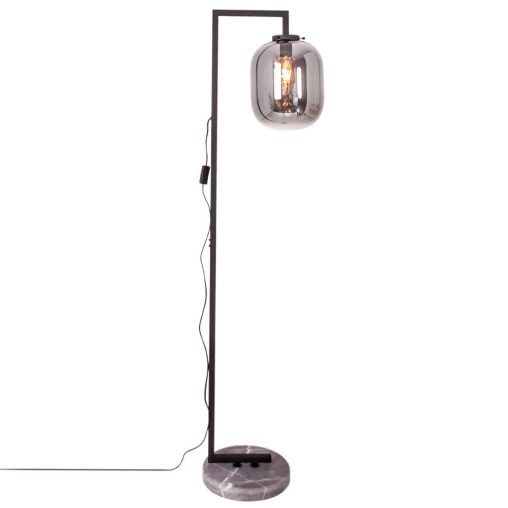 Staande lamp Leola smoke glas