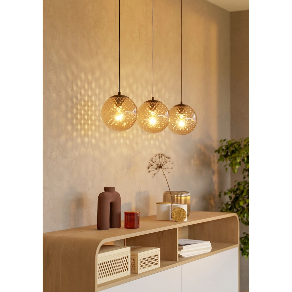 3-lichts hanglamp Rondo 2 donker brons Eglo 9008606390243