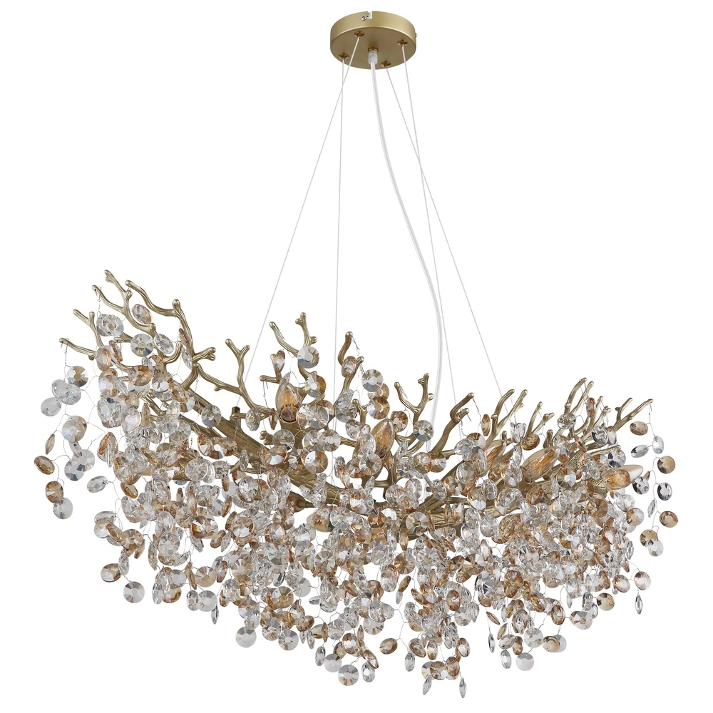 Hanglamp Queena goud 100cm Globo 9007371528691
