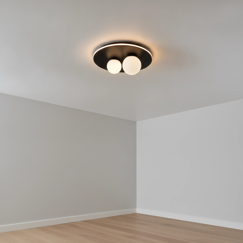 Design plafondlamp Velna zwart Ø 40cm