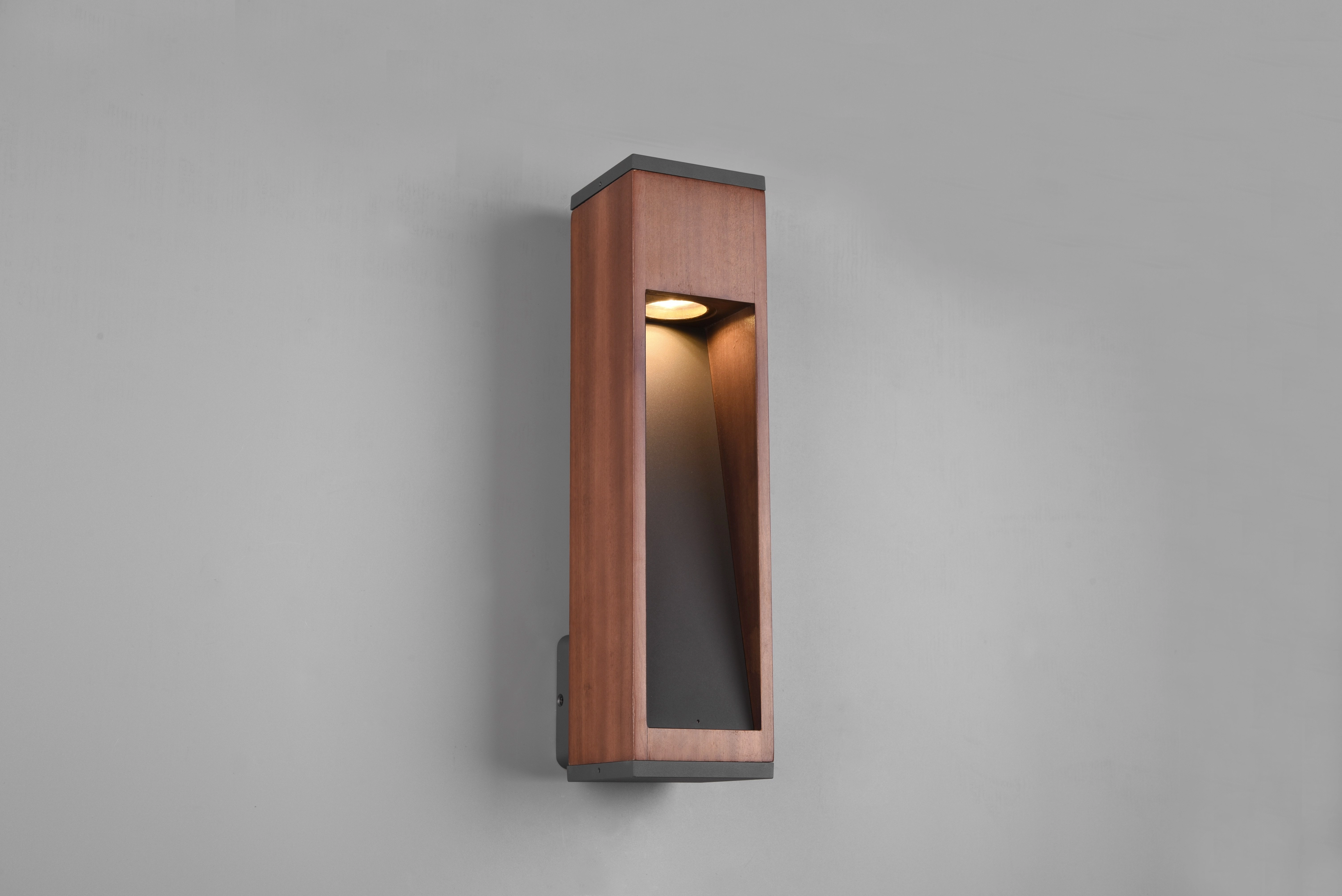 Buitenlamp Canning teak hout Trio 4017807492798