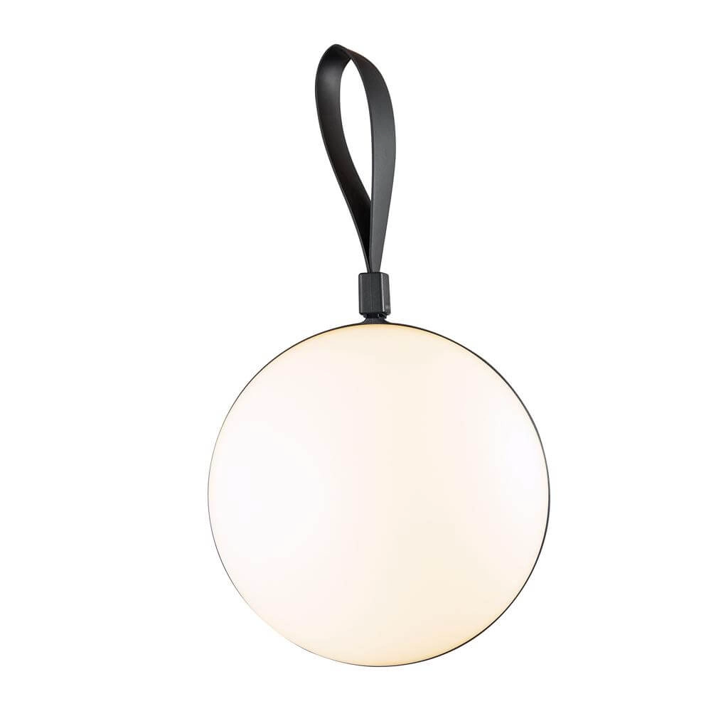 Strak tafellampje Bring To-Go zwart Ø 16cm Nordlux 5704924010552