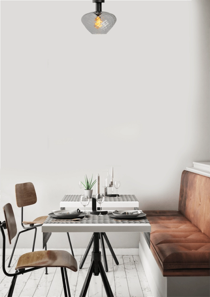 Plafondlamp - Ø 30cm - Porto met Blossom helder glas Masterlight 8718121271538