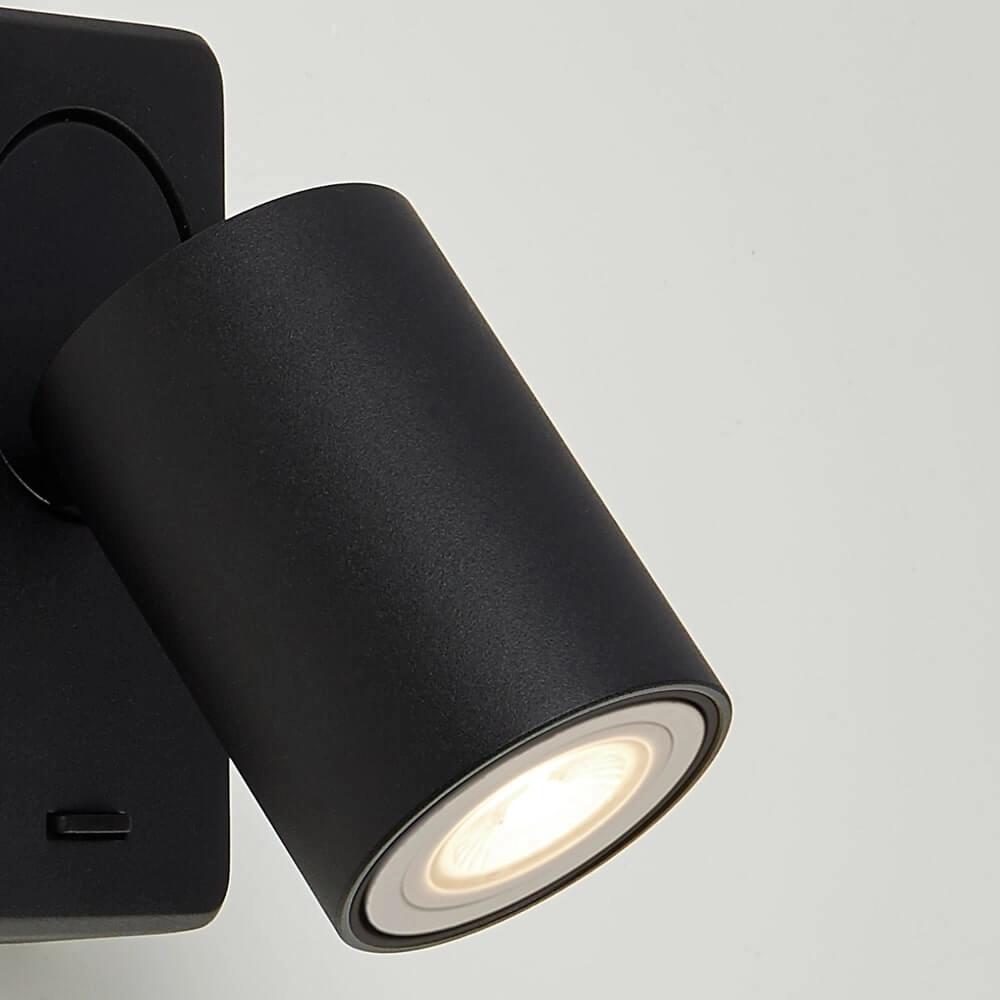 Plafondlamp Moon 1 zwart Lyora
