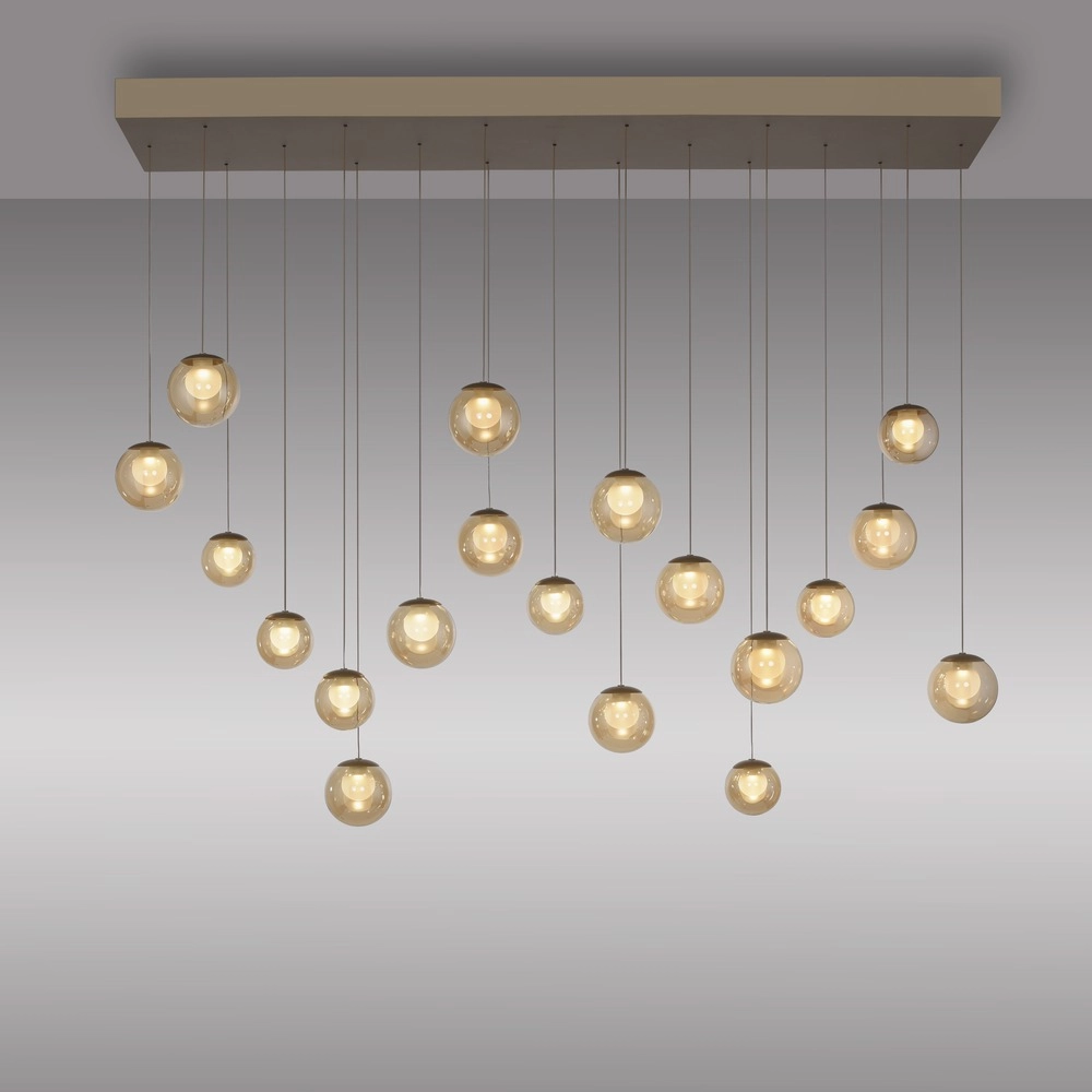 19-lichts hanglamp Pure Popup bronce Paul Neuhaus 4012248396704
