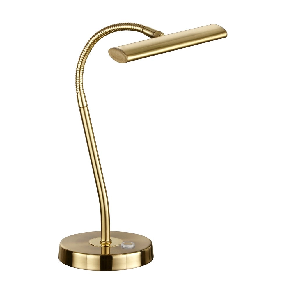 Led leeslamp Curtis messing mat