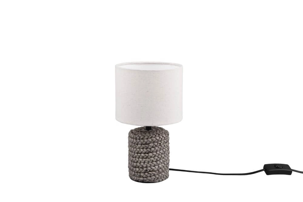 Tafellamp Mala 26cm rotan met creme
