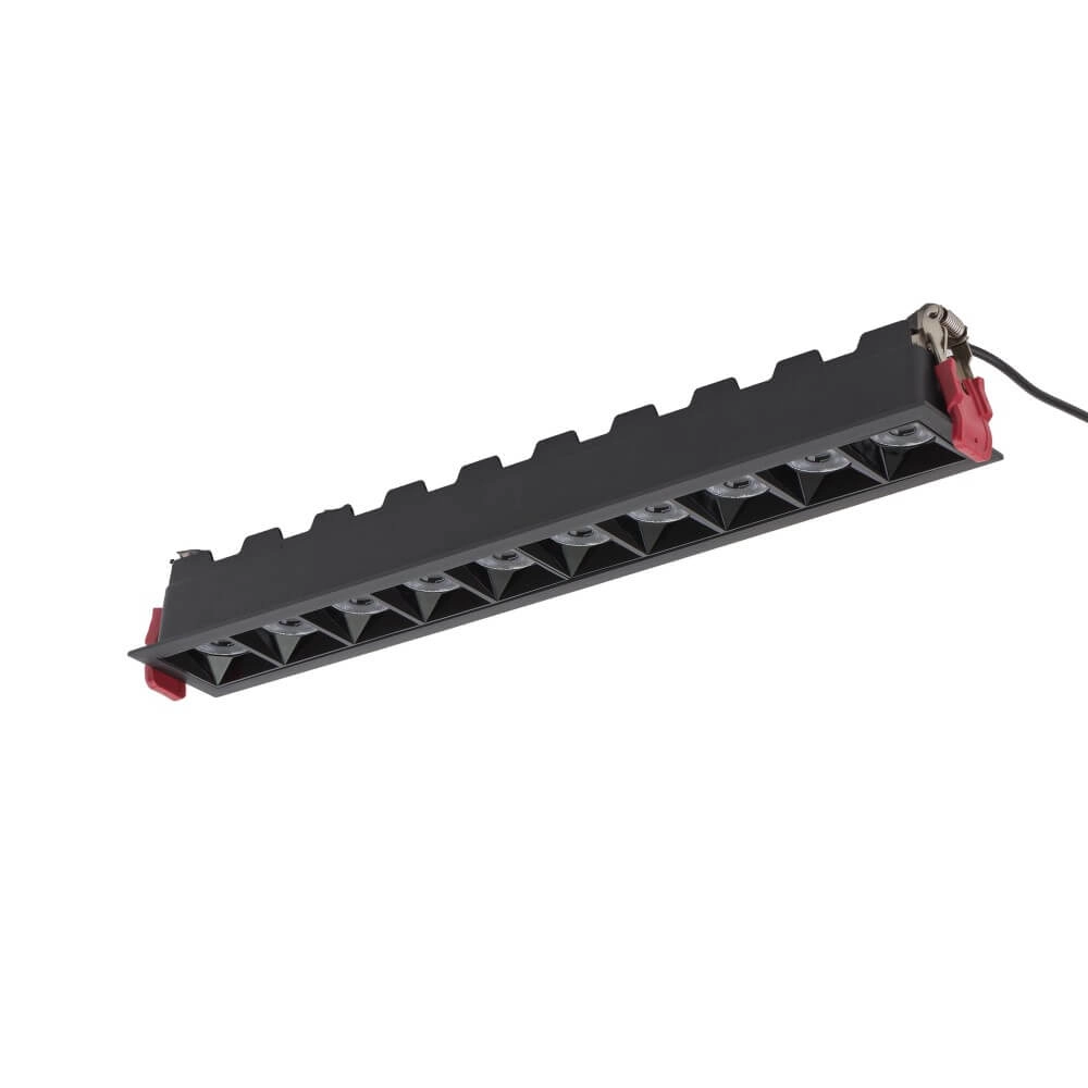 Zwarte inbouwspot Midi Led 10x1 leds - 3000K